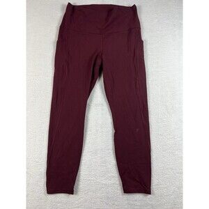 Lululemon Burgundy Seamless Athleisure Size 8 Leggings